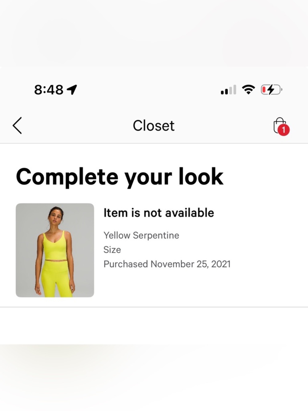 lululemon athletica Womens Bright Lime Green align tank top - Picture 5 of 5